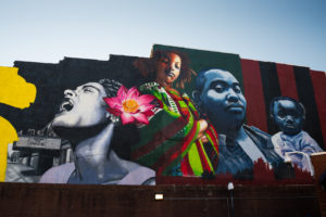 Ernest Shaw Sankofa mural